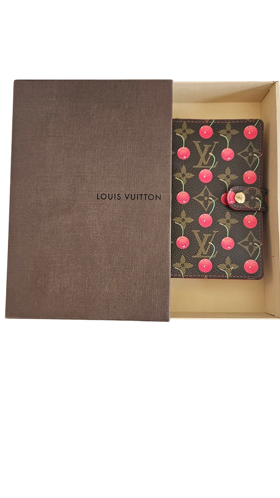 Louis Vuitton Cerises Small Ring Agenda in Monogram Cerises Coated Canvas — sold from the Lux D'Oré archive